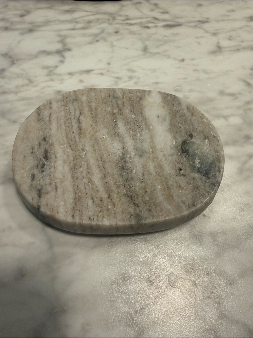 Archipelago:Marble Oval Soap Dish
